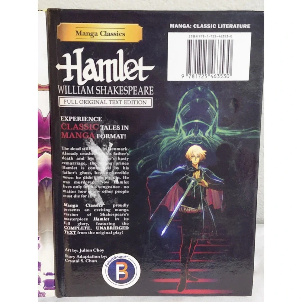 Manga Classics Shakespeare Romeo and Juliet & Hamlet Hardcover Lot of 2